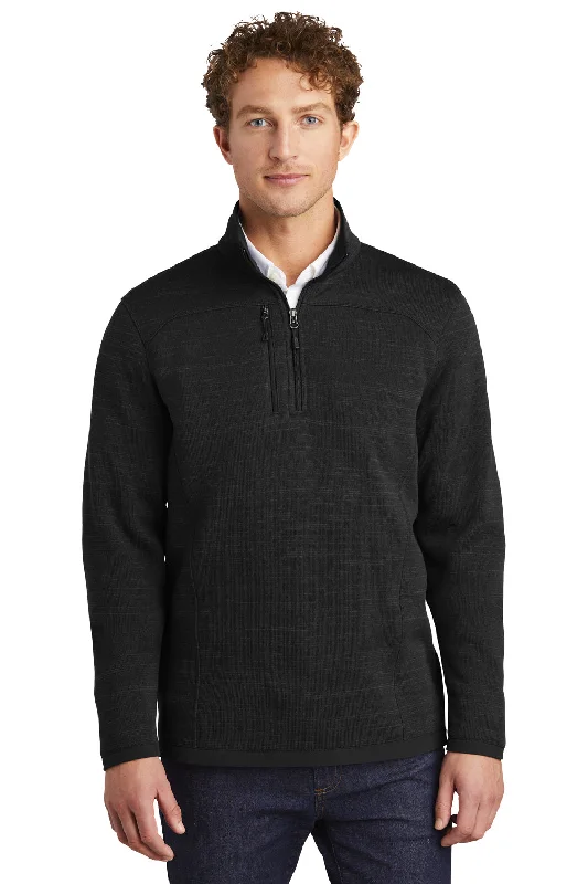 Eddie Bauer Mens Pill Resistant Fleece 1/4 Zip Jacket - Black