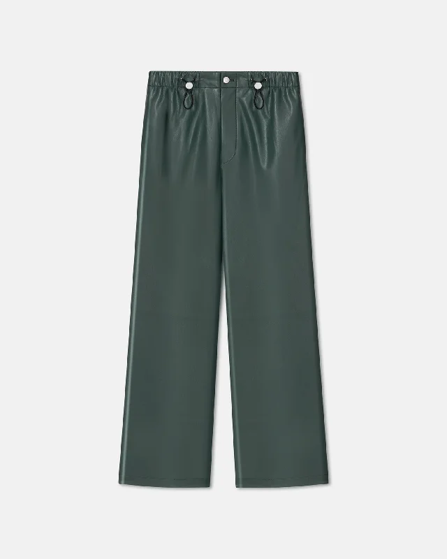 Nandor - Okobor™ Alt-Leather Pants - Pine Green