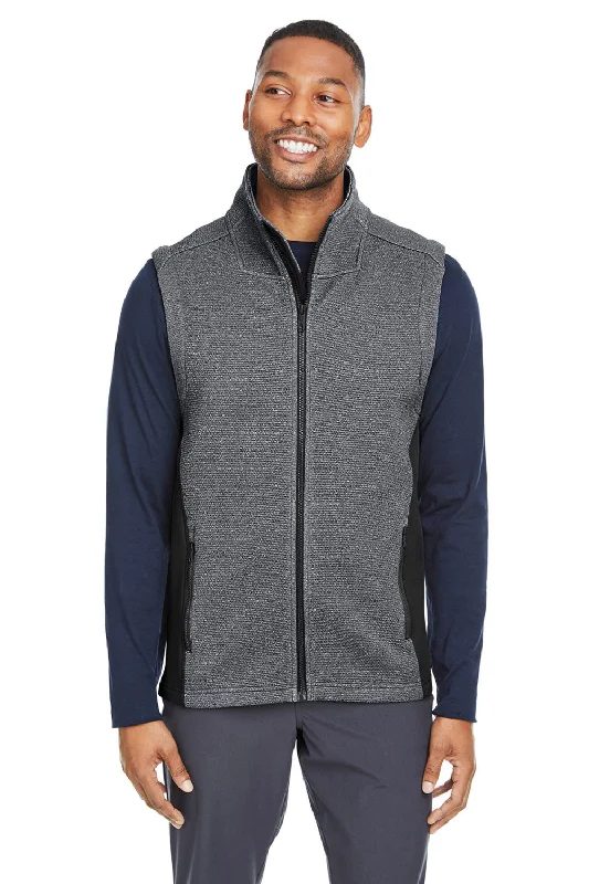 Spyder Mens Pursuit Full Zip Vest - Heather Black/Black