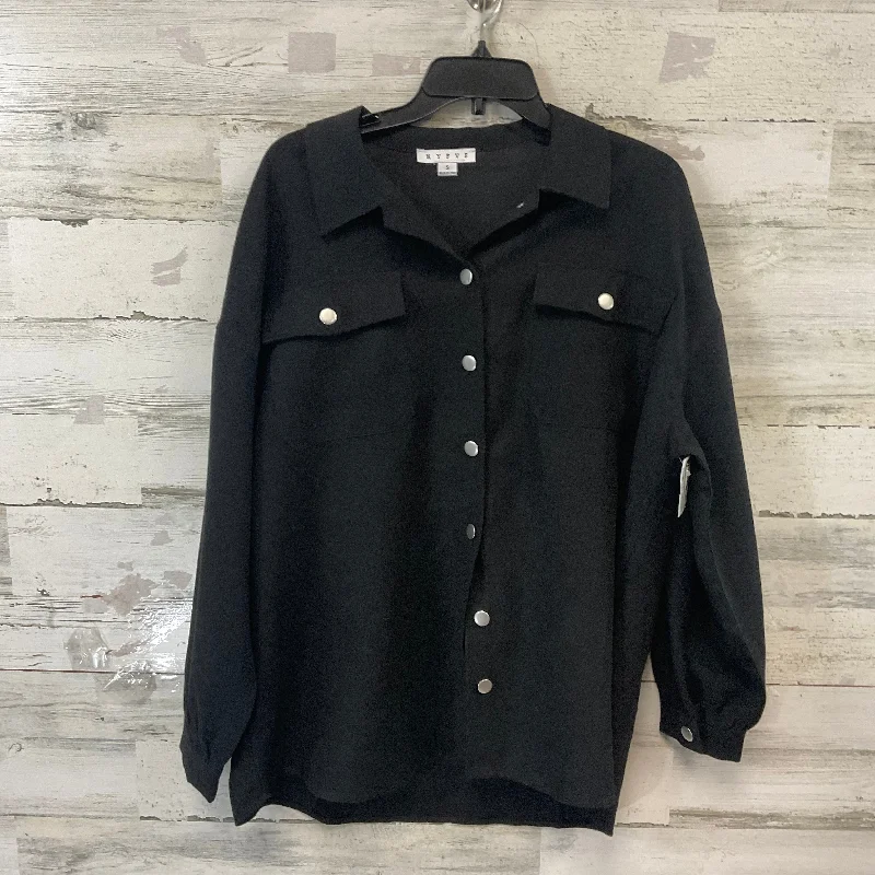 Jacket Shirt By Hyfve In Black, Size: S