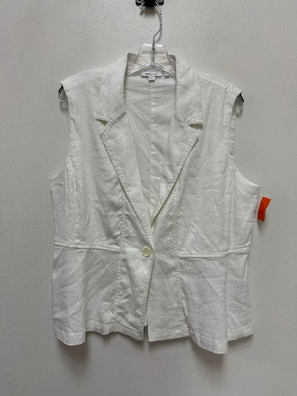 Vest Other By Chicos In White, Size: L